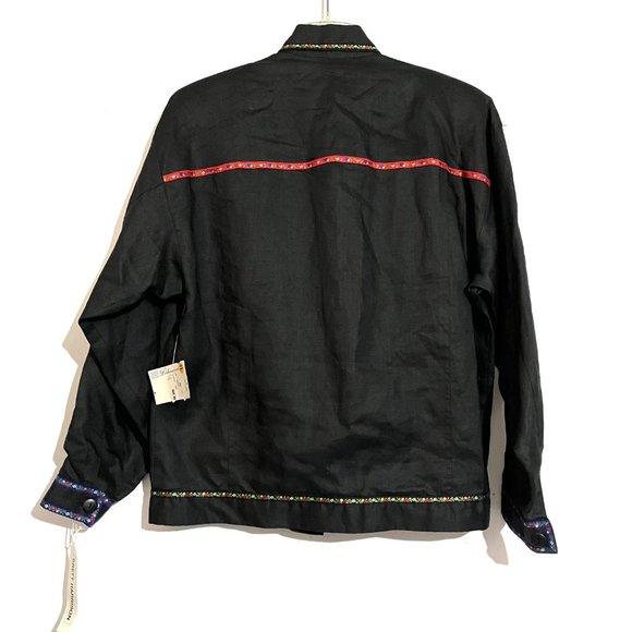 Brett Harrison Vintage Oversized Linen Button Up - Picture 3 of 14